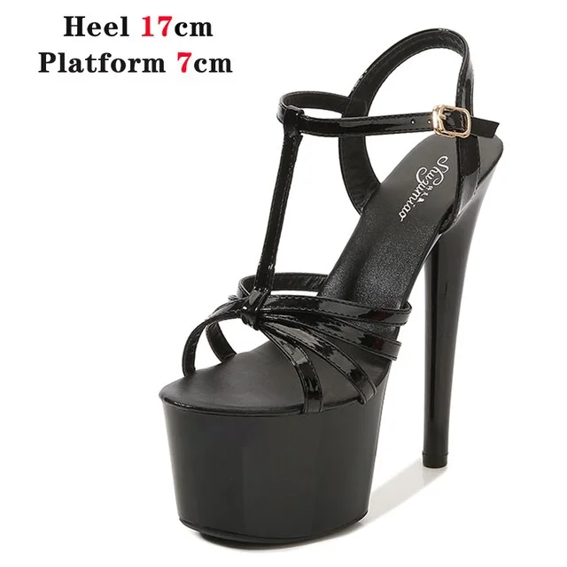 Qengg 2022 New Brand Women Sandals Summer Shoes Sexy Thick High Heels Platform Dress Party Wedding Shoes Woman Pumps Stripper Heels