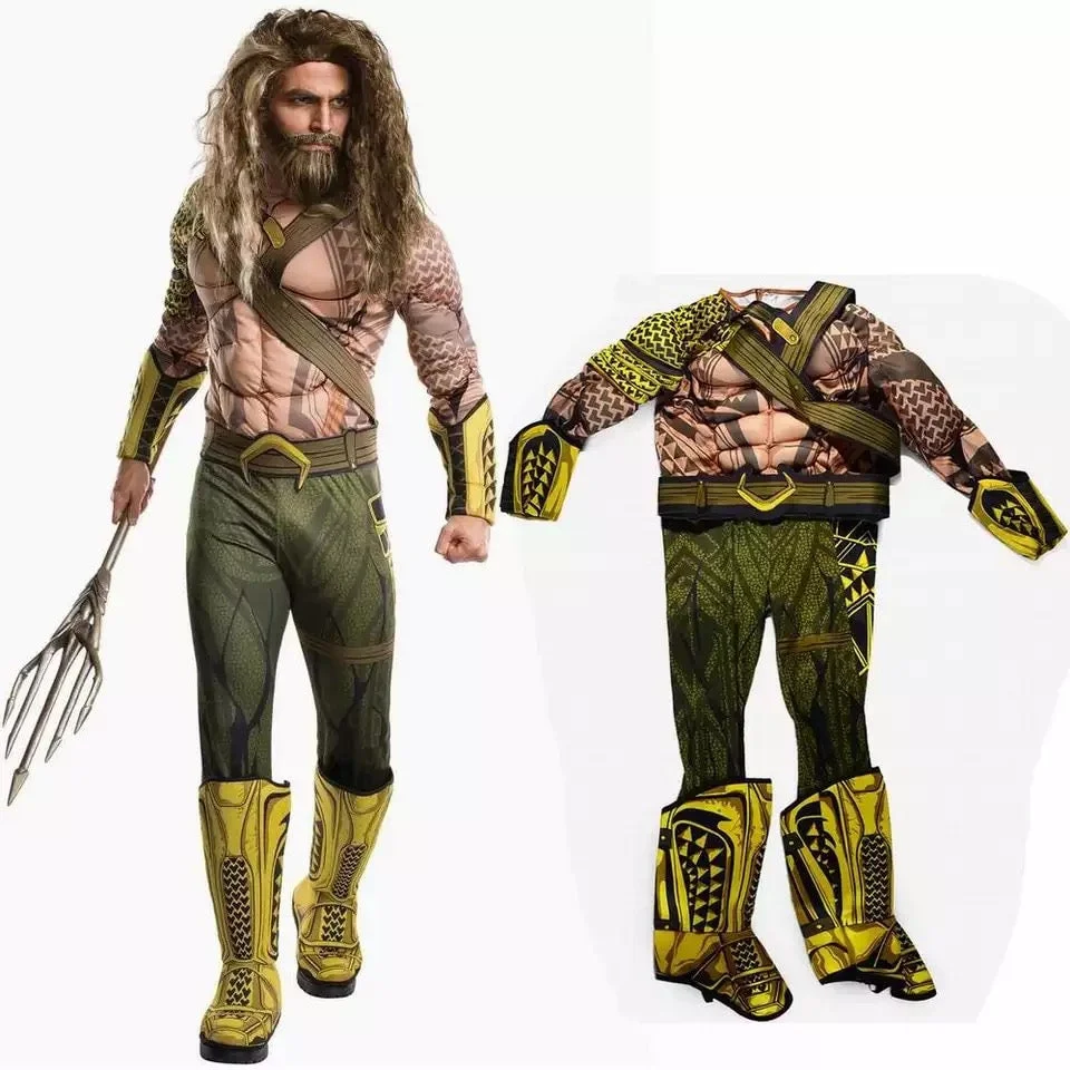 Children Boys Aquaman Cosplay Halloween Costume