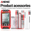 9999 Counts Capacitance Auto Range True RMS NCV LED Digital Multimeter (Red)
