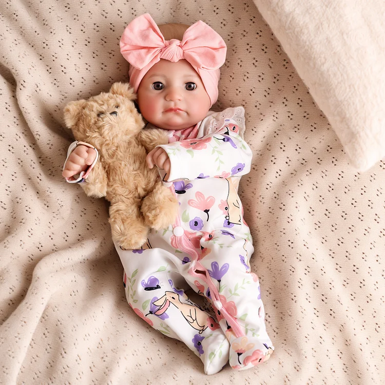 Babeside Open & Close Eyes Reborn Baby Connie 20'' Little Infant Girl Building Lovely Memories