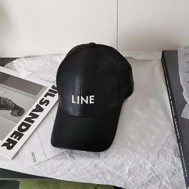 Leather Baseball CapTrend Spring and Autumn Season Men and Women Outdoor Leisure Cap British Sunshade Hat BQ1201
