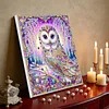 Framed Diamond Painting - Special Shaped - Owl (25x25cm)
