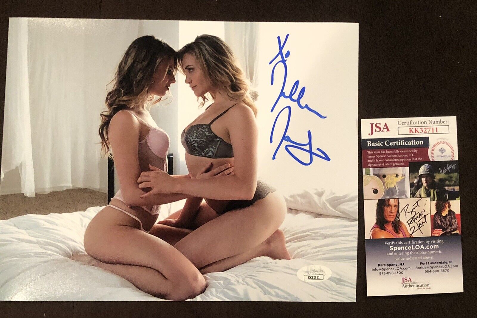 Jillian Janson Signed 8x10 Photo Poster painting ADULT STAR AUTOGRAPH Penthouse JSA Rare