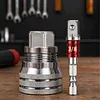 Universal Sleeve Adaptive Socket Wrench Set Wear Resist Multi-Purpose Socket Wrench Tool Multifunctional Self-Adjusting Ratchet Adapter for 3/8 Inch Drive Ratchet Torque Wrenches
