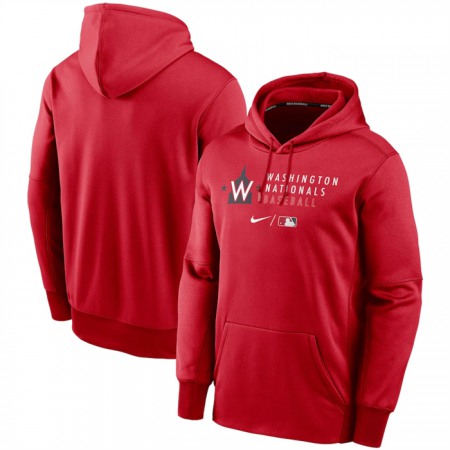 Men's Washington Nationals Red 2022 Performance Pullover Hoodie 4VPG