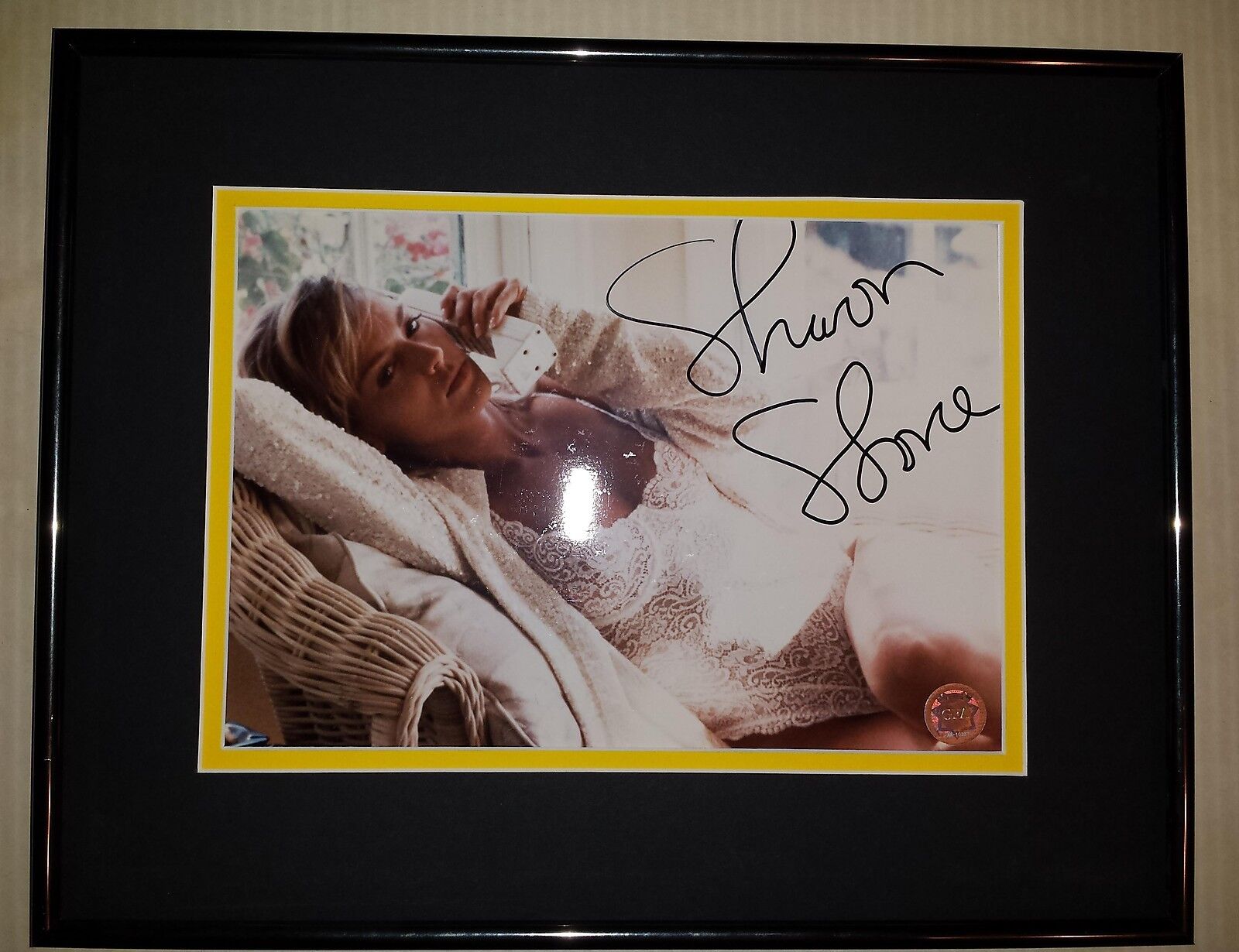 Sharon Stone 8x10 Signed Autographed Double Matted Sexy GFA COA Basic Instinct