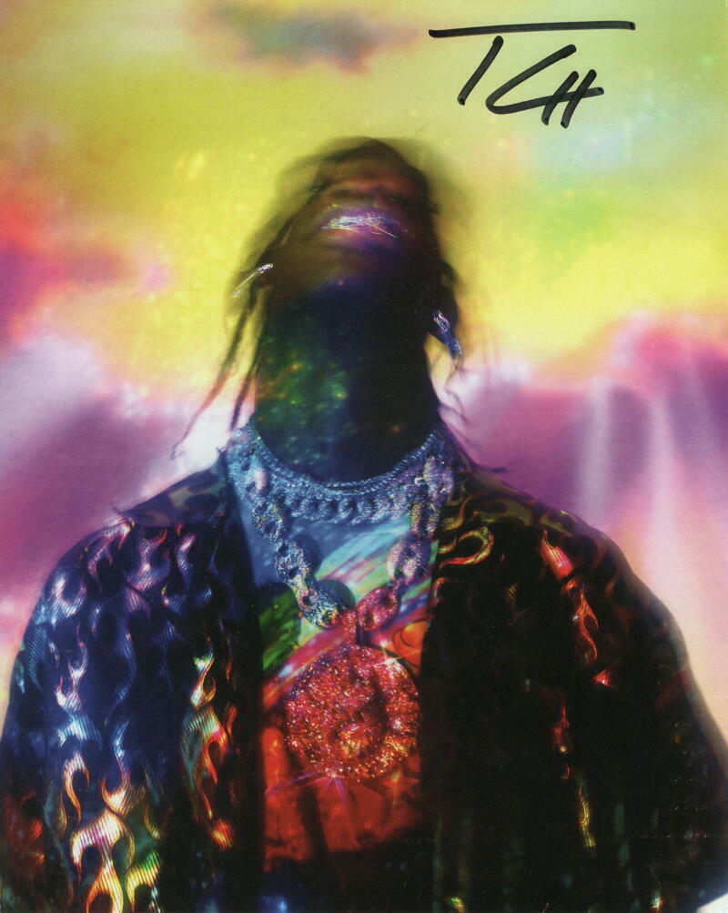 TRAVIS SCOTT SIGNED AUTOGRAPH 8X10 Photo Poster painting - ASTROWORLD, UTOPIA, RODEO, VERY RARE!