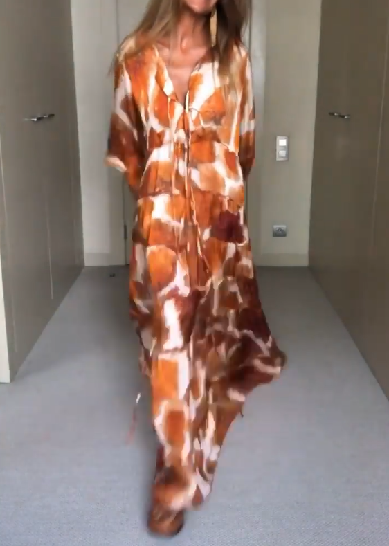 Women's Tie Dye Maxi Dress