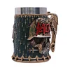 Creative Large Capacity 304 Stainless Steel Handle Cup Skull Beer Cup 3D Three-Dimensional Stainless Steel Embedded Double-Layer Beer Cup Coffee Cup Personality Cup Creative Gift Cup
