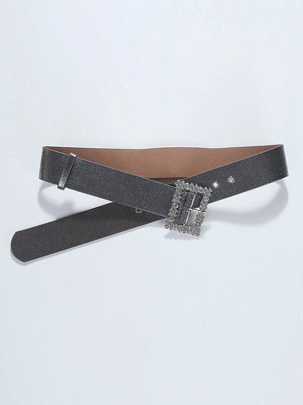 Belted Pleated Solid Color A-Line Flared Sleeves Round-Neck Mini Dresses