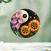 Acryl Yin Yang Diagramm der bl&uuml;henden Blume - 5d DIY Handwerk Anh&auml;nger