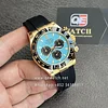 Rolex Cosmograph New Daytona m126518ln-0014 with Turquoise Blue Dial 4131 movement Super clone (Gain weight)