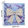 DIY Pearl Painting Bow for Home Decor with Frame(30x30cm)