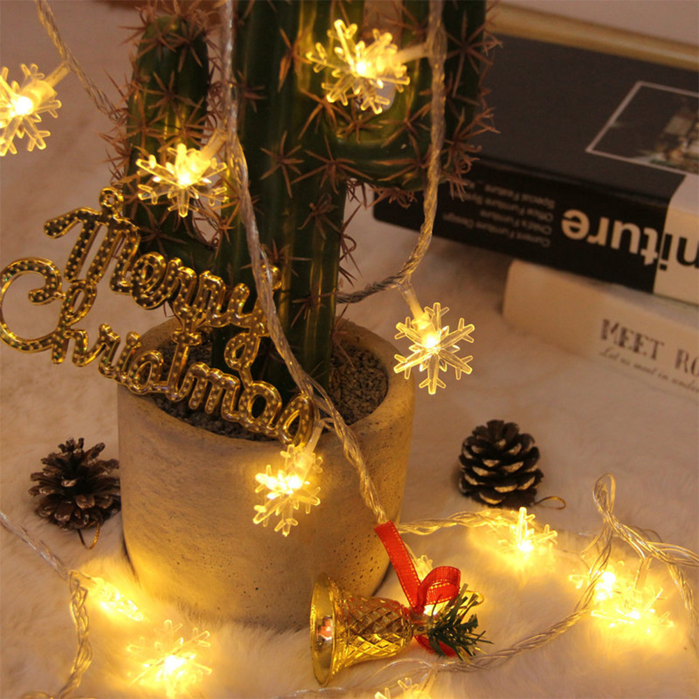 

6m 40 LED String Lights Christmas Tree Snowflake Fairy Lamps Decoration, Warm., 501 Original