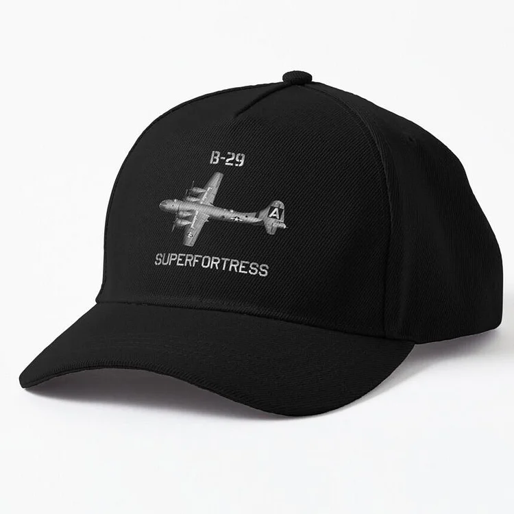 B-29 Superfortress World War 2 Airplane, Bomber Print Cap Adult Outdoor Baseball Caps
