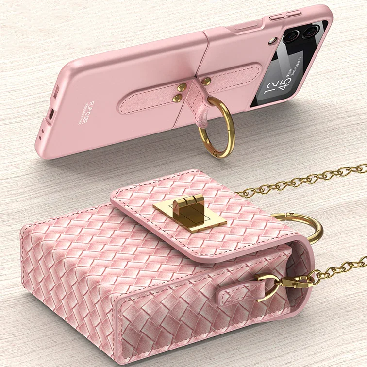 Suitable For Samsung ZFlip3/ZFlip4 Xiaoxiangfeng Chain Bag Mobile Phone Bag