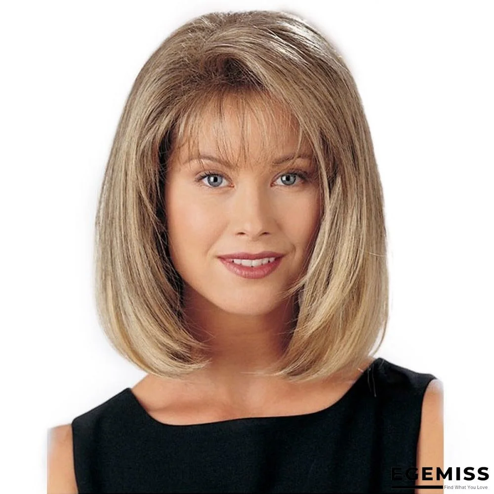 Beautiful Wig Selling Fashion Micro-volume Short Hair Qi Liuhai Chemical Fiber Headgear | EGEMISS
