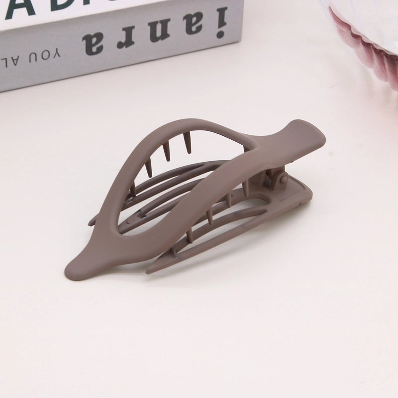 Women’s Lady Classic Style Solid Color Plastic Stoving Varnish Hair Clip