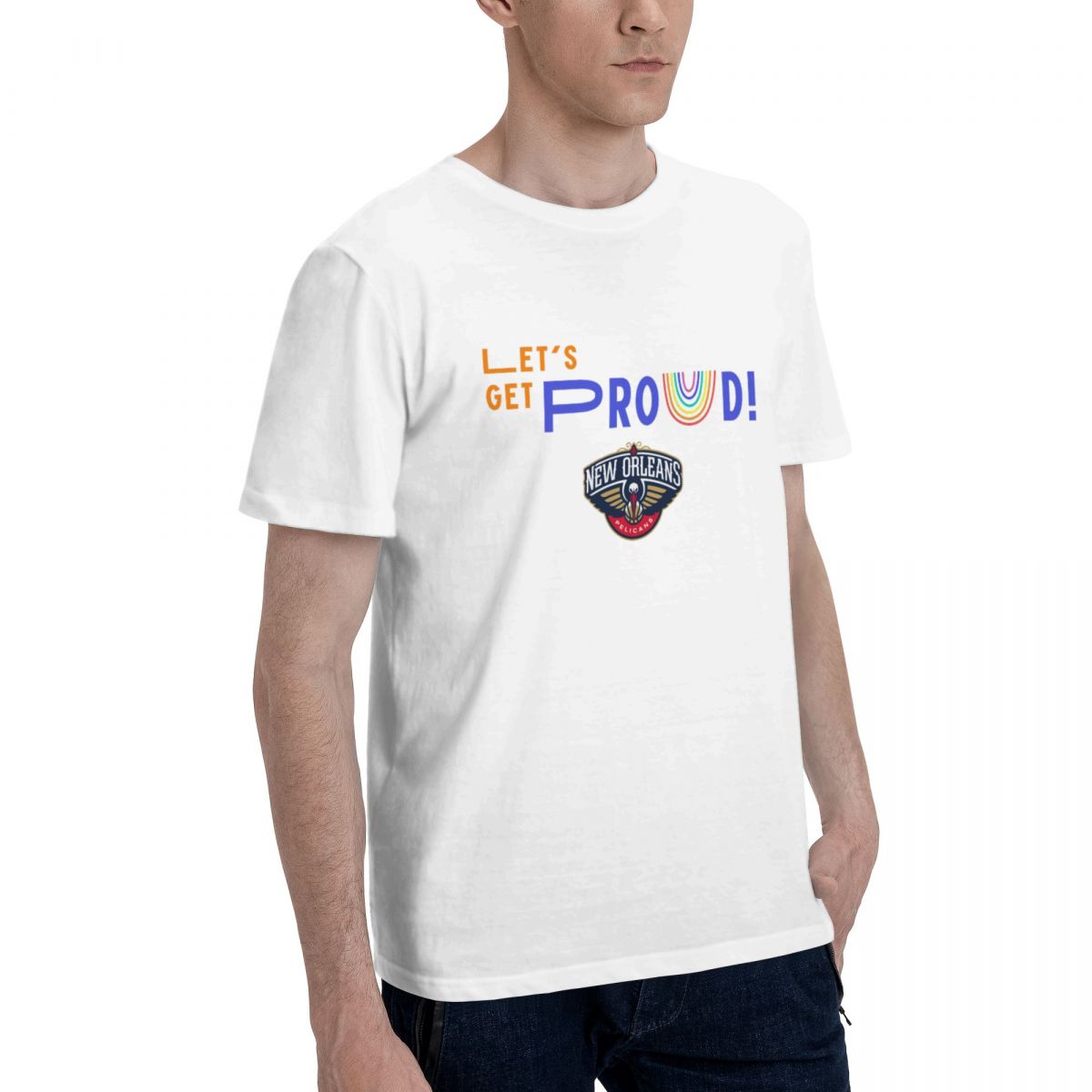 New Orleans Pelicans Let's Get Proud Cotton T-Shirt Men's
