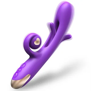 G Spot Vibrator Dildo Rabbit Adult Toys With 10 Vibration 7 Flapping Modes