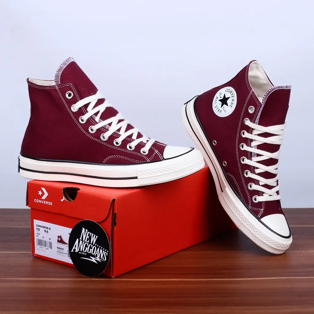 Chuck 70s High Egret Burgundy Red Maroon Import