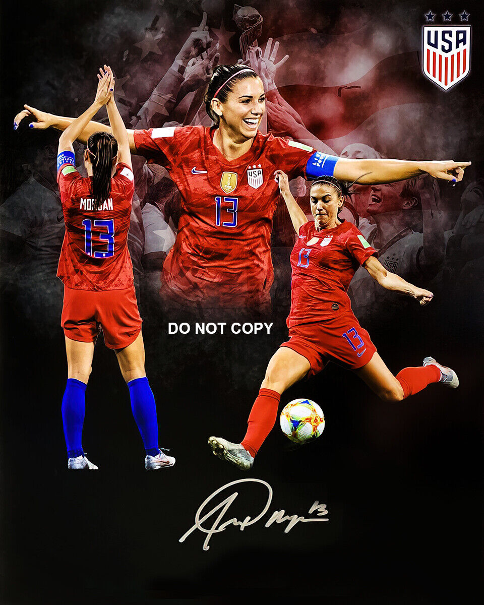 Alex Morgan - Autographed Signed 8 x10 Photo Poster painting (USA Soccer) Reprint