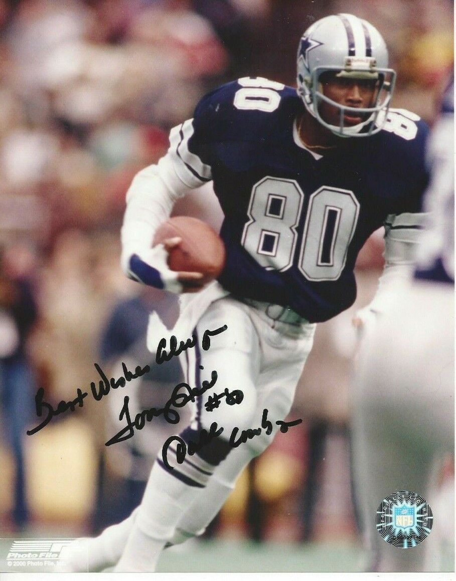 Tony Hill Autographed 8x10 Dallas CowboysC113