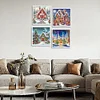 (US Local)4pack Xmas House-Crystal Rhinestone Diamond Painting(30x30cm)