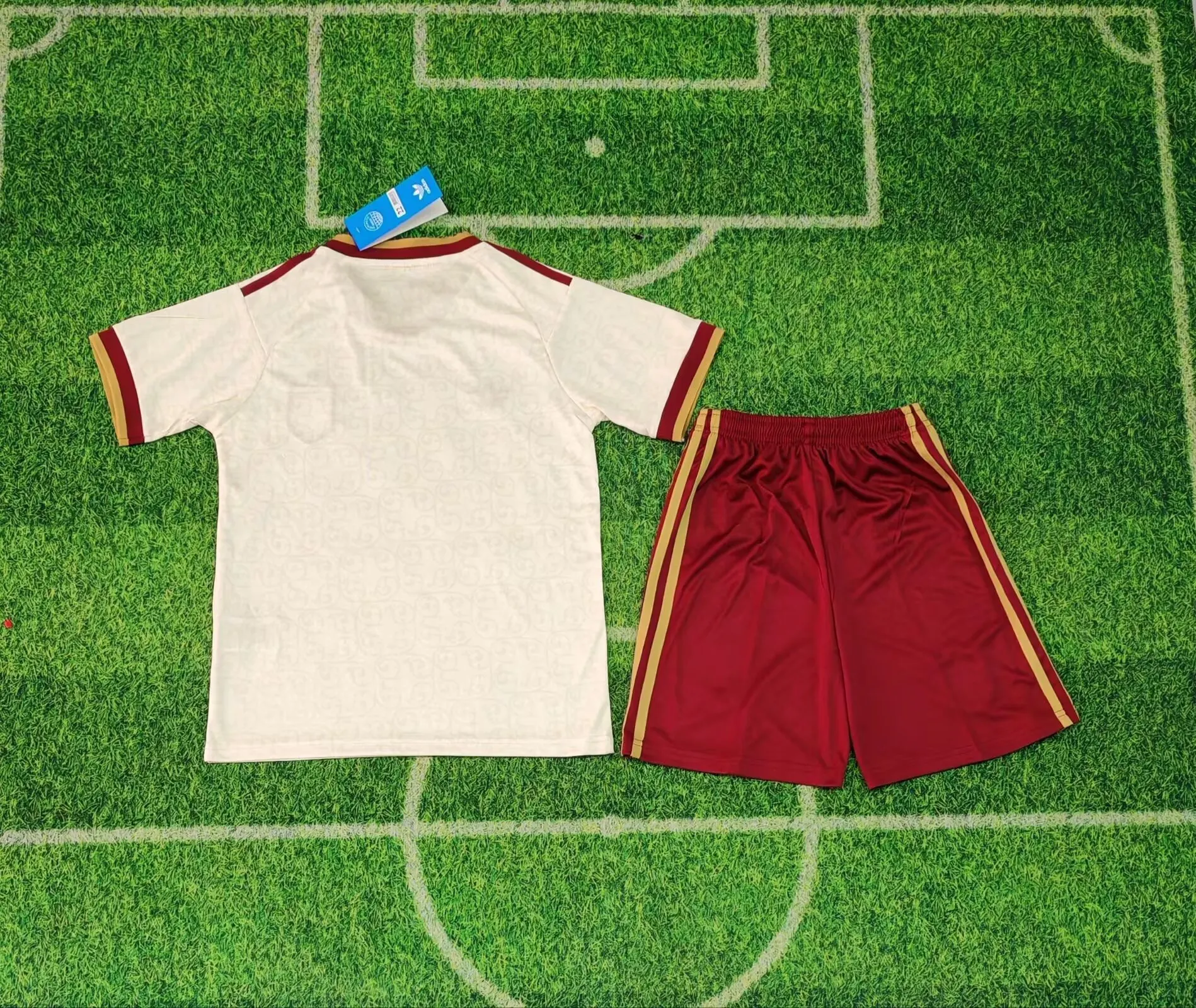 2026 Spain Away Kids Kit Soccer Jersey Thai Quality