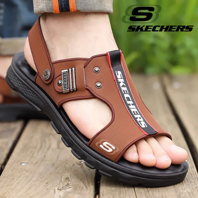 SANDAŁY MĘSKIE SKECHERS® DO CODZIENNEGO NOSZENIA Z MIĘKKĄ PODESZWĄ