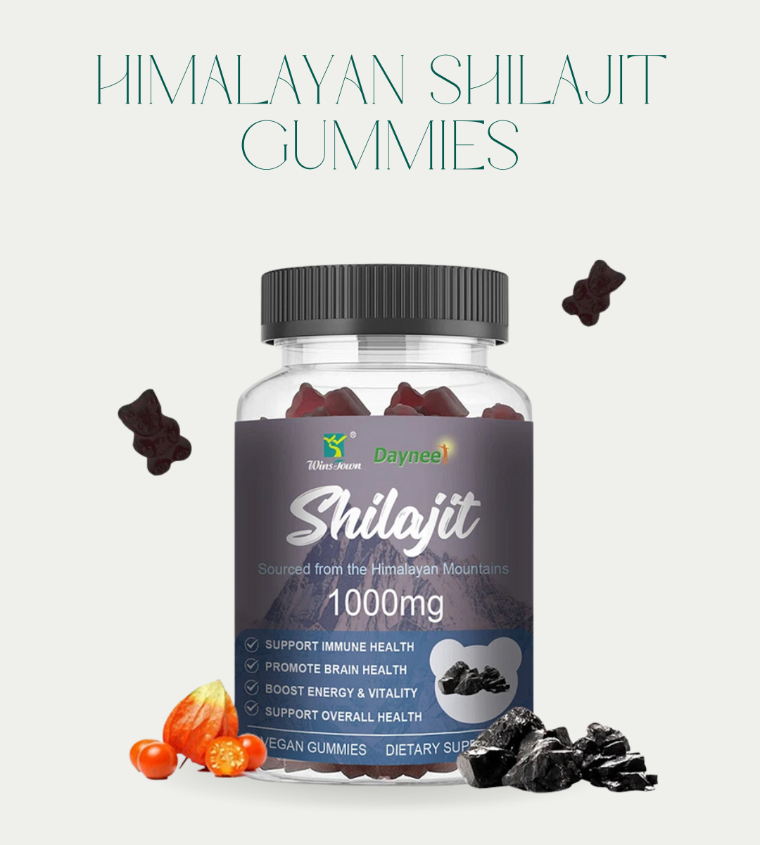 Himalayan Shilajit Gummies – Energy & Vitality Support