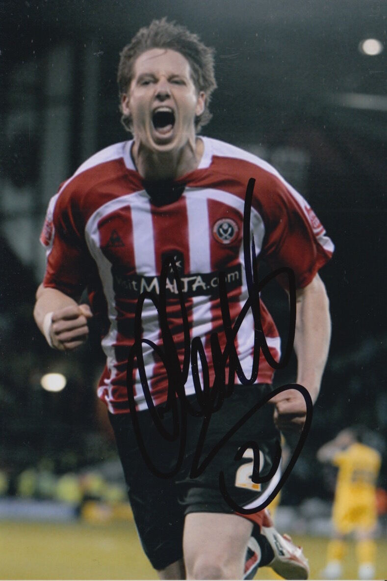 SHEFFIELD UNITED HAND SIGNED GREG HALFORD 6X4 Photo Poster painting 1.