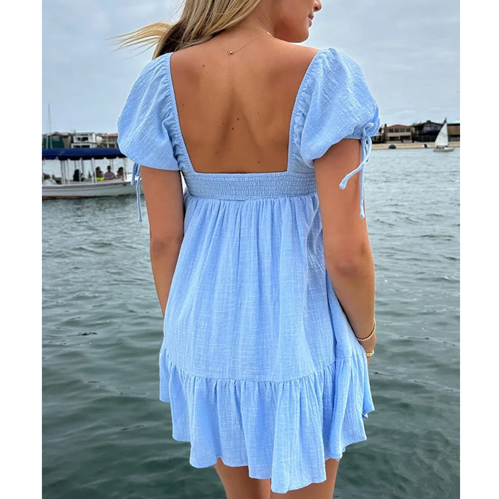 Girl Plain Up In The Stars Breakfast Mini Dress