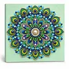 DIY Pre-Framed Mandala Button Art Canvas Kit