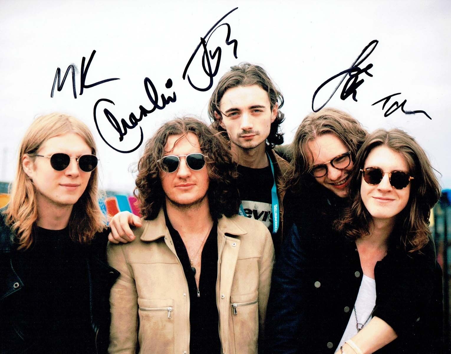 BLOSSOMS Rock Band Fully SIGNED Autograph 10x8 Photo Poster painting A AFTAL COA Manchester