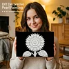 DIY Pearl Painting Sunflower for Home Wall Decor with Frame(20x30cm)