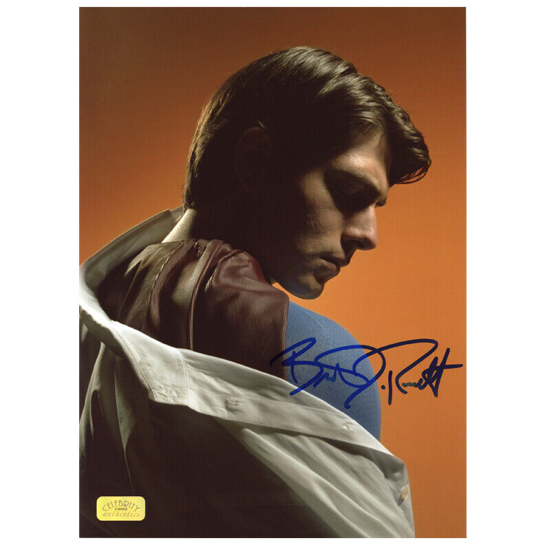 Brandon Routh Autographed Superman Returns Transition 8.5x11 Studio Photo Poster painting