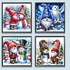 4Pcs/set Diamond Painting-DIY Full Round Drill Winter Goblin(40*40 CM)
