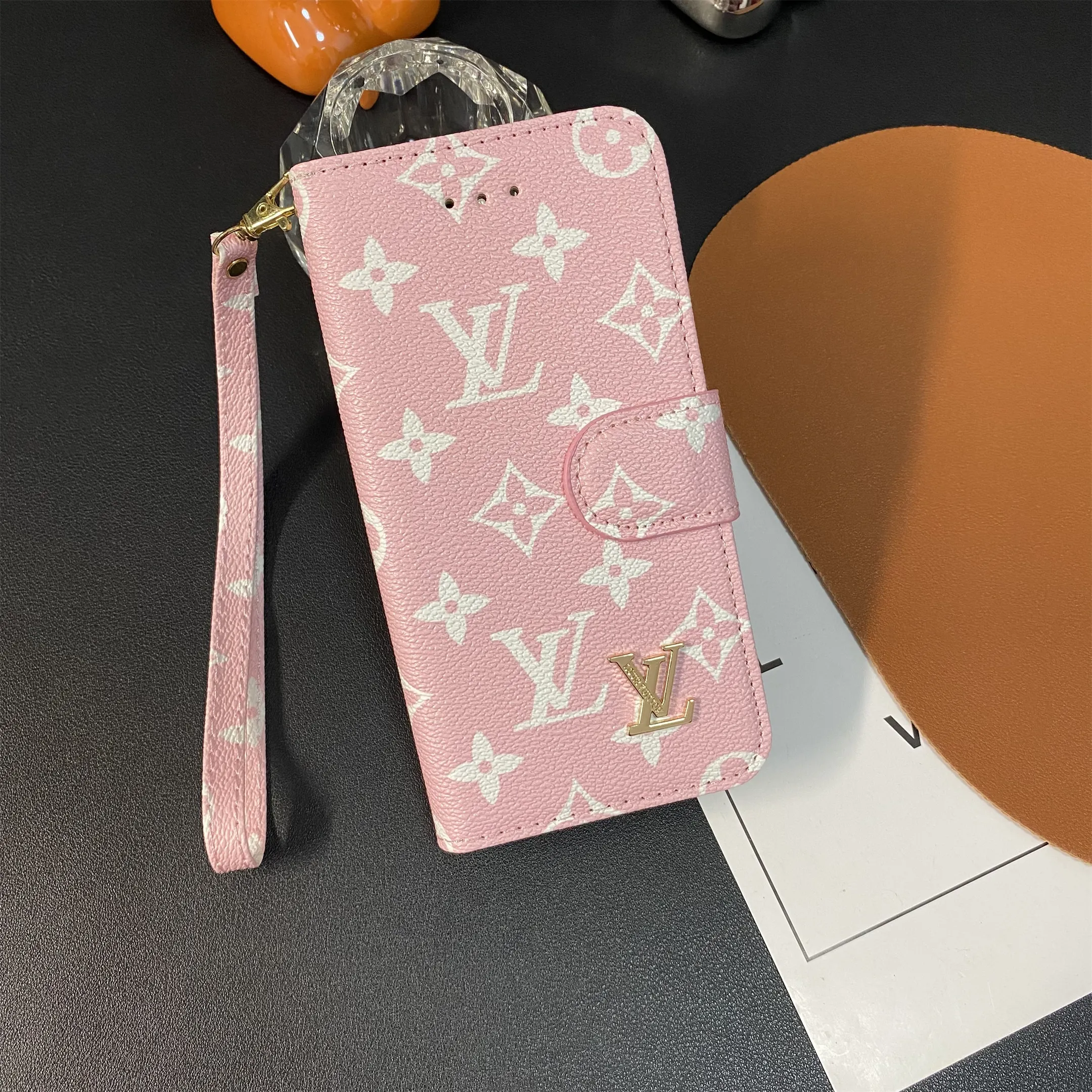 LV Embossed Monogram Gucci Ophidia GG Apple iPhone case Samsung Galaxy Flip Wallet Case