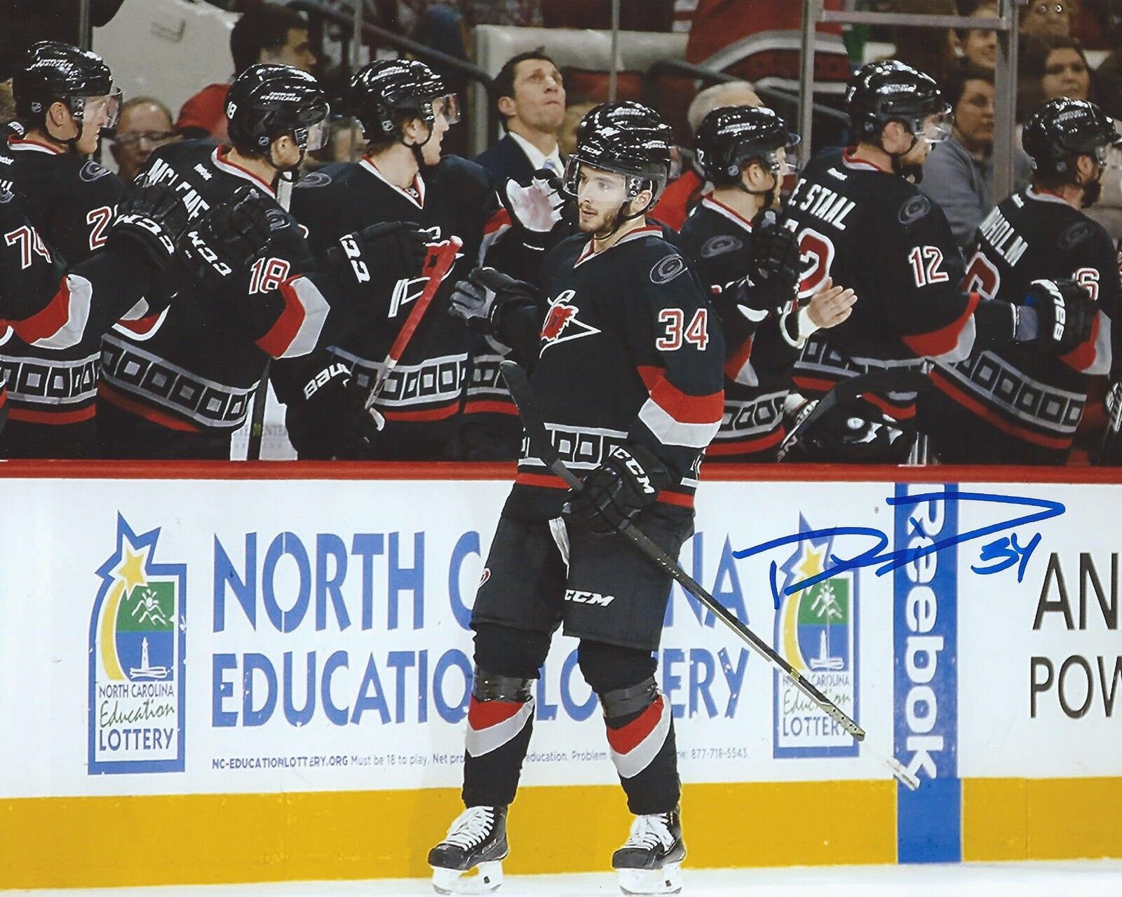 Phil Di Giuseppe Signed 8x10 Photo Poster painting Carolina Hurricanes Autographed COA