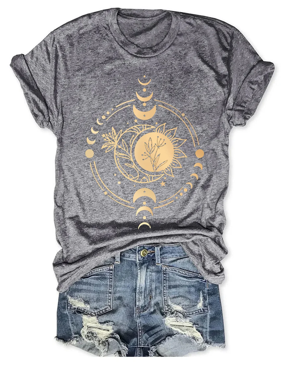 Shiny Mysterious Moon Phase T-shirt