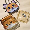 8pcs Cat Diamond Painting Acrylic Coasters