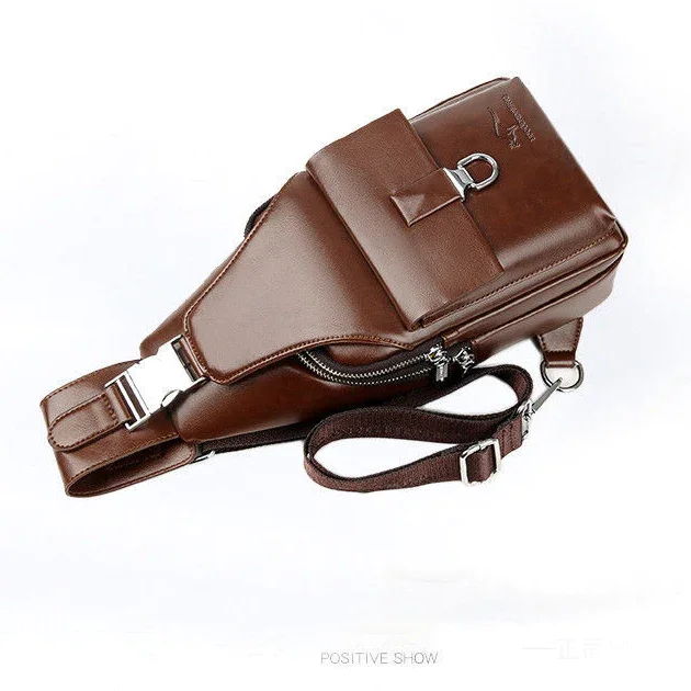 Chest Bag, Wallet, Fashion, Leisure, One Shoulder Leather Bag, Messenger bag