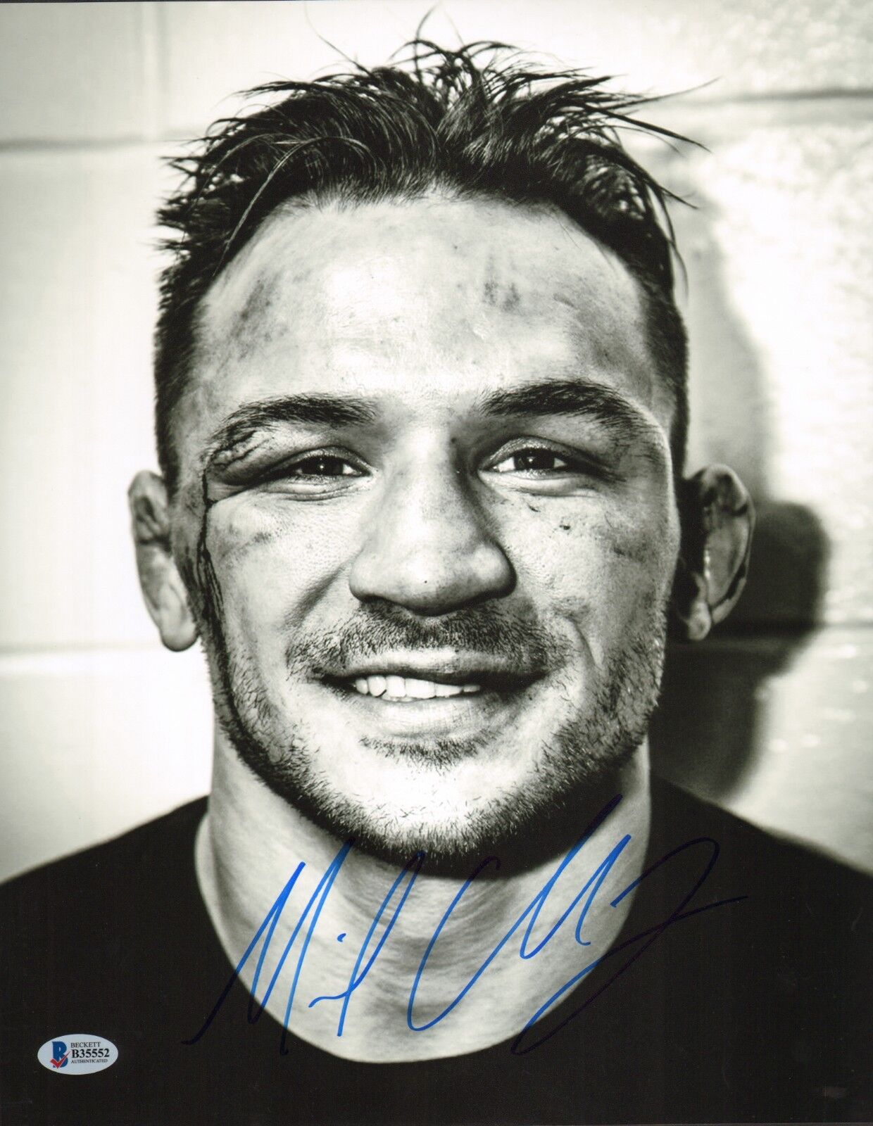 Michael Chandler Signed 11x14 Photo Poster painting BAS Beckett COA Bellator UFC Face Picture 1