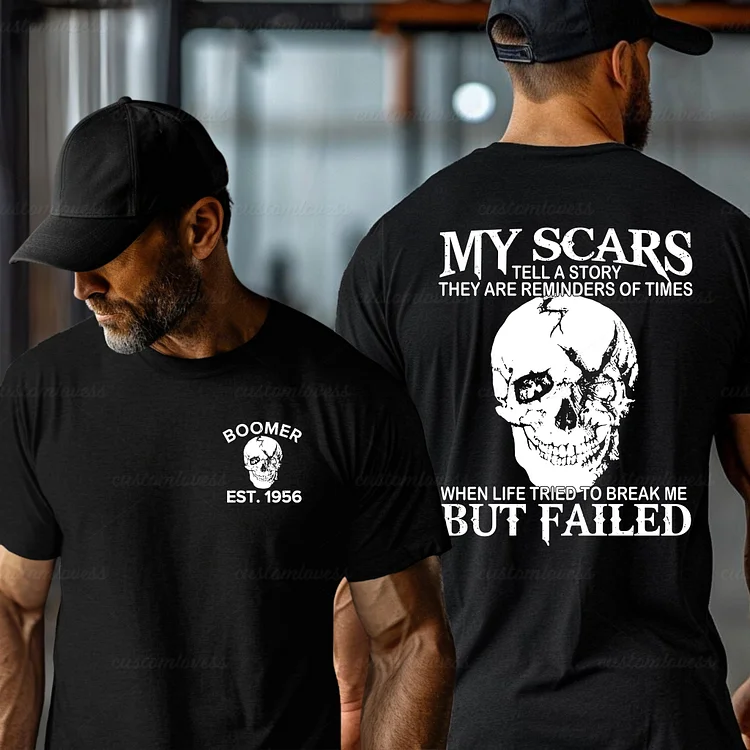 Custom Scars Face Boomer Shirt