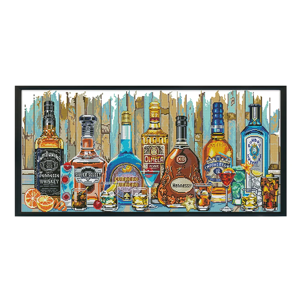 14ct Stamped Cross Stitch - Wine(77*36cm)