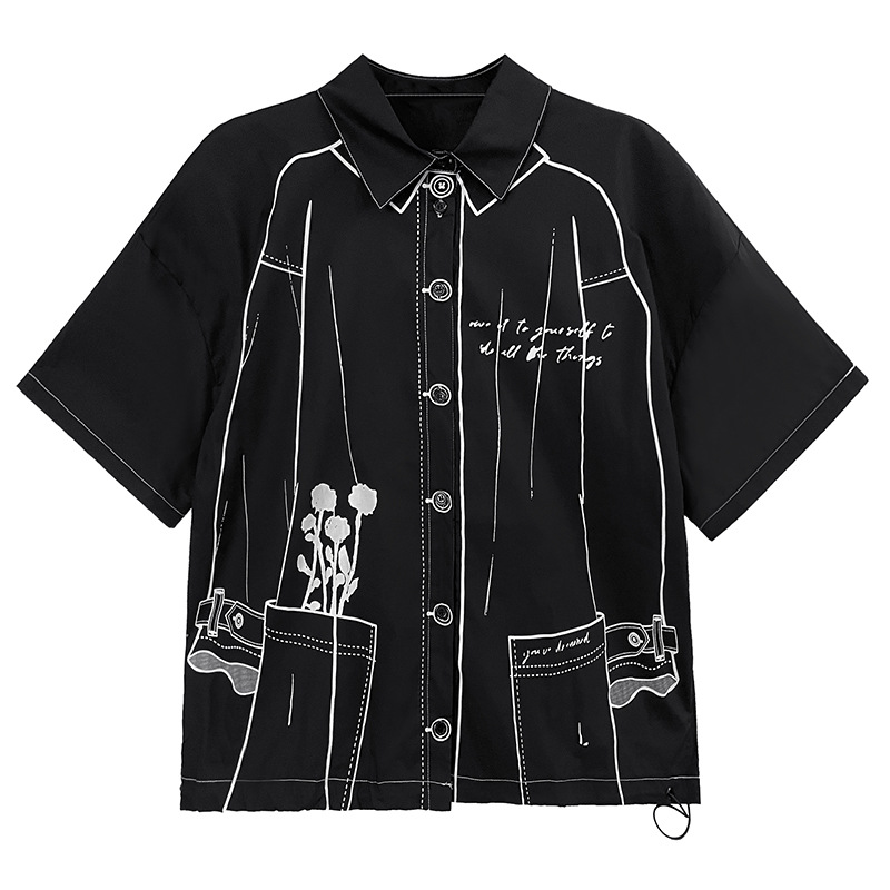 Casual Printed Short Sleeve Shirt