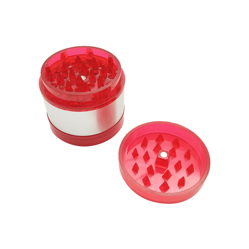 Top Sale Transparent Acrylic Herbal Portable Pollen Grinder Spice Crusher 4 Layers