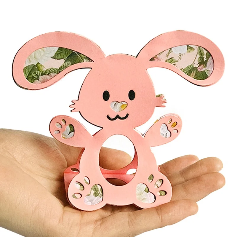 TP 2021 New Arrival Easter Bunny Egg Holder Metal Cutting Dies for DIY Scrapbooking album Decorative Embossing DIY Paper Cards