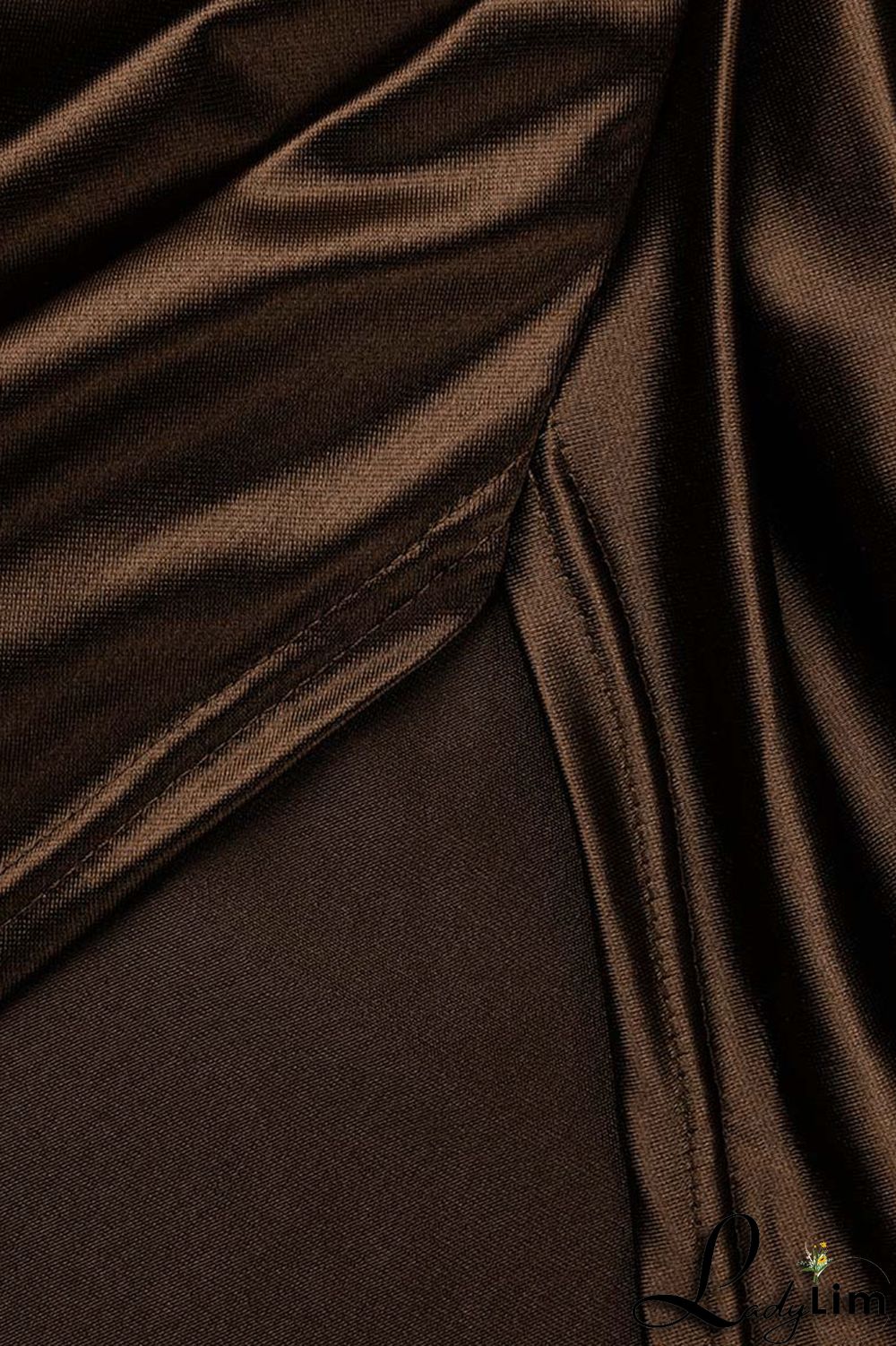 Blue Sexy Solid Patchwork Fold Asymmetrical Oblique Collar Irregular Dress Plus Size Dresses